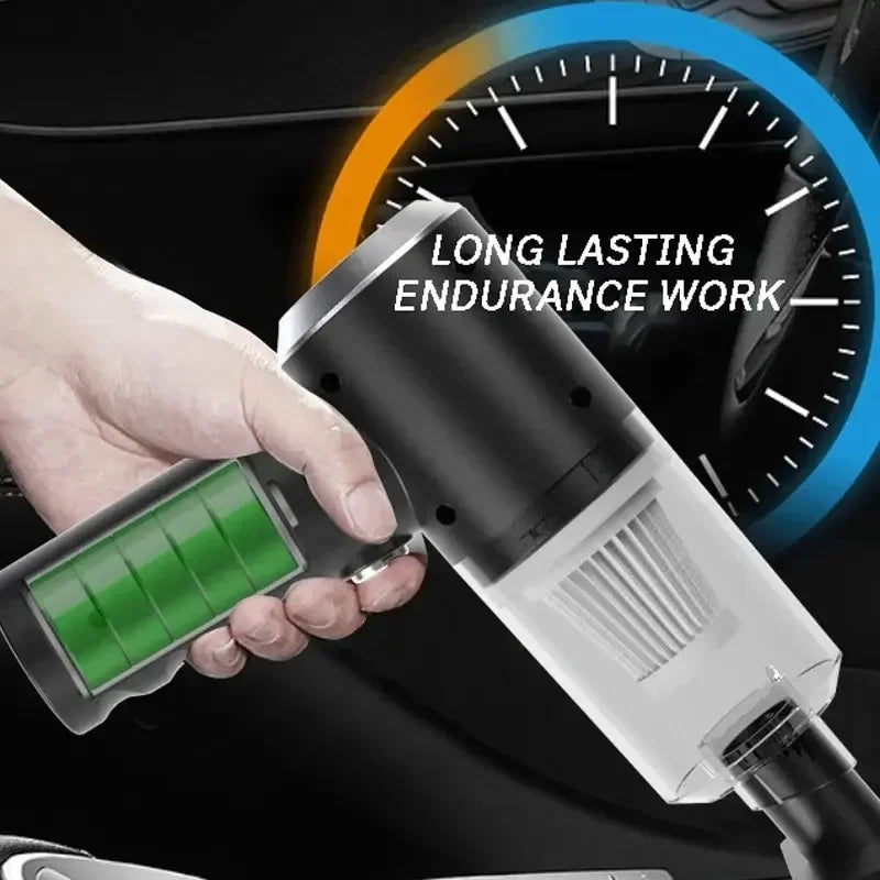 Portable Car Vacuum Wireless 12000PA - Mini Handheld Vacuum Cleaner