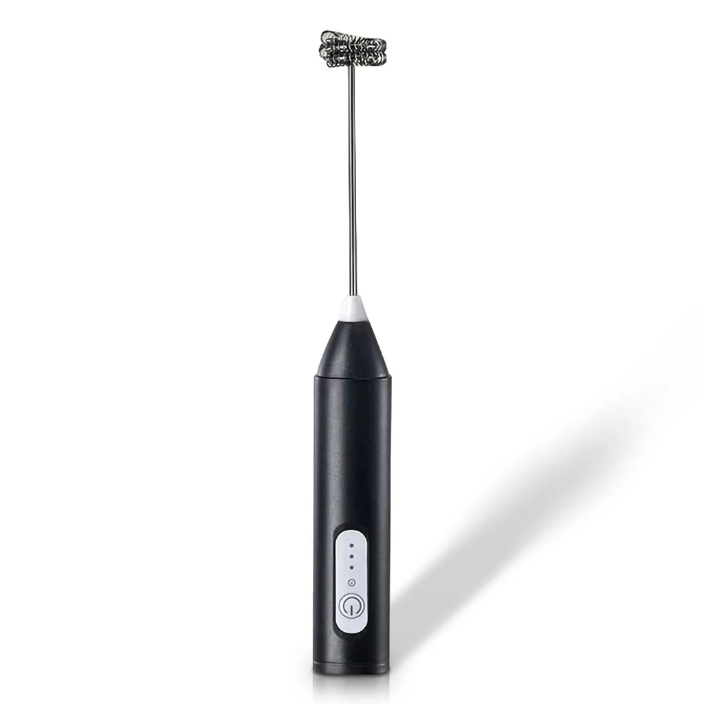 MINI Milk Frother USB Rechargeable 3 Speeds Foam Maker Coffee Whisk Mixer Electric Handle Blender Egg Beater Hot Cooking Tools