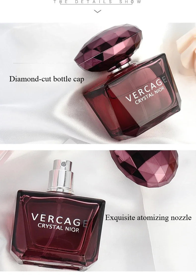 50ml Crystal Diamond Sweet Love Crystal Powder Diamond Black Crystal Lady Eau De Toilette Fragrance  Flower Spary Woman Perfumes