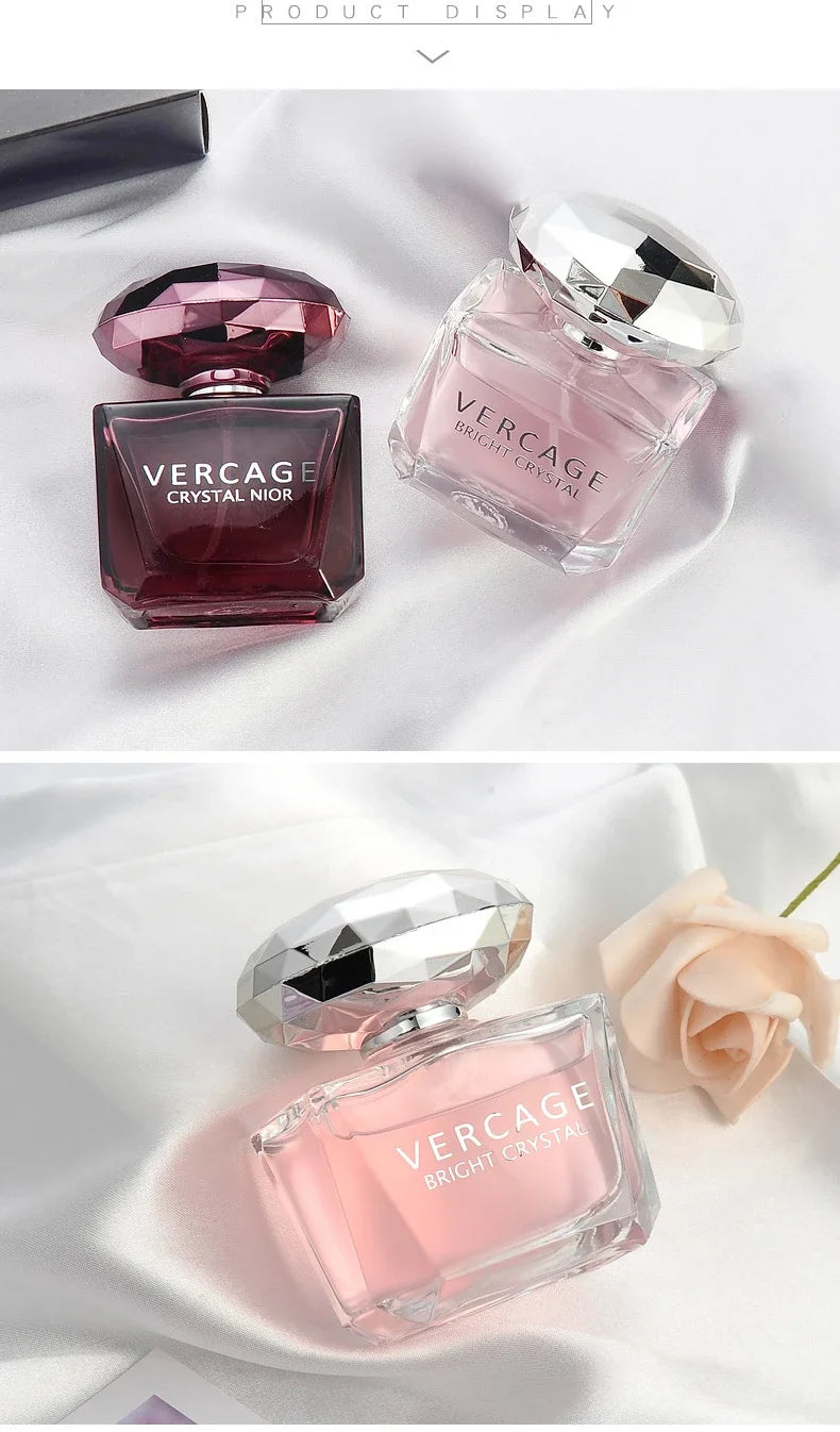 50ml Crystal Diamond Sweet Love Crystal Powder Diamond Black Crystal Lady Eau De Toilette Fragrance  Flower Spary Woman Perfumes