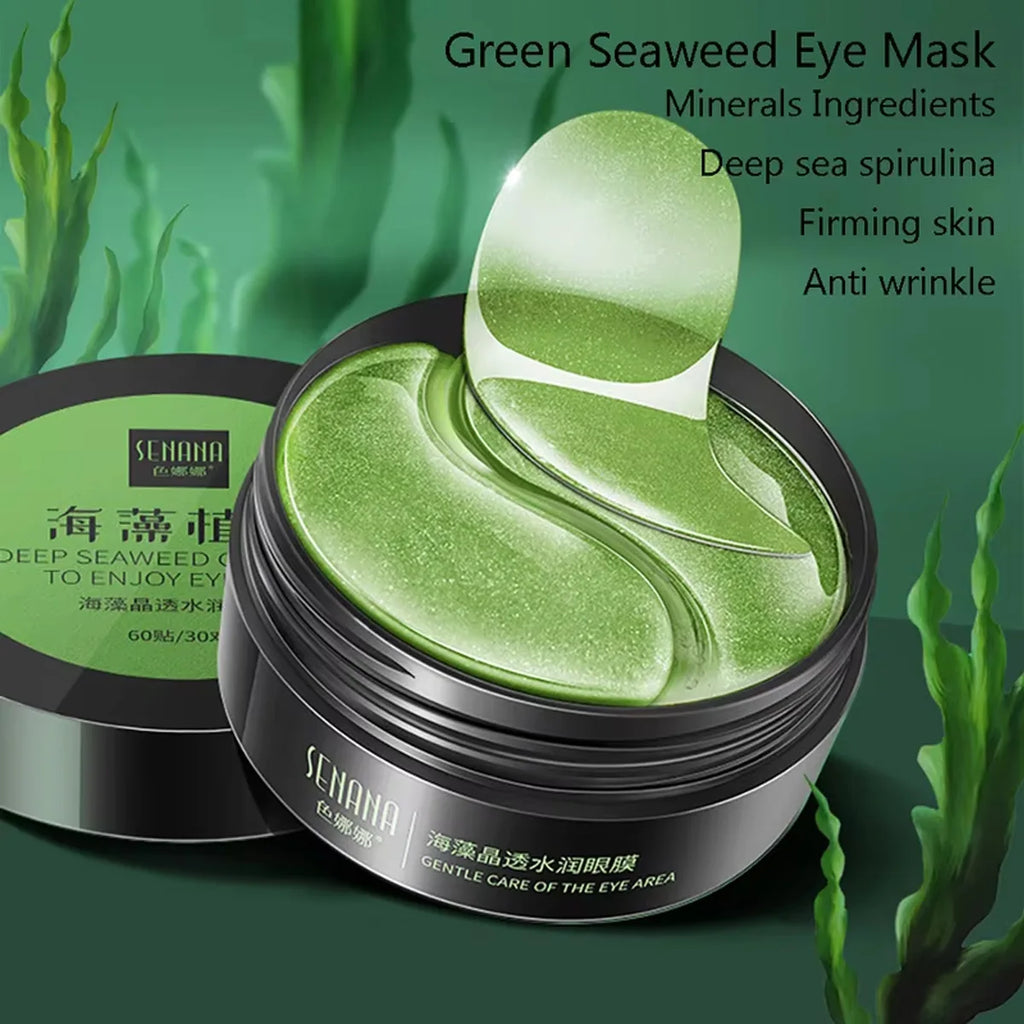 60pcs Hyaluronic Acid Repair Eye Mask Relieve Eye Fatigue Remove Dark Circles Moisturizing Korean Skin Care Crystal Eye Masks