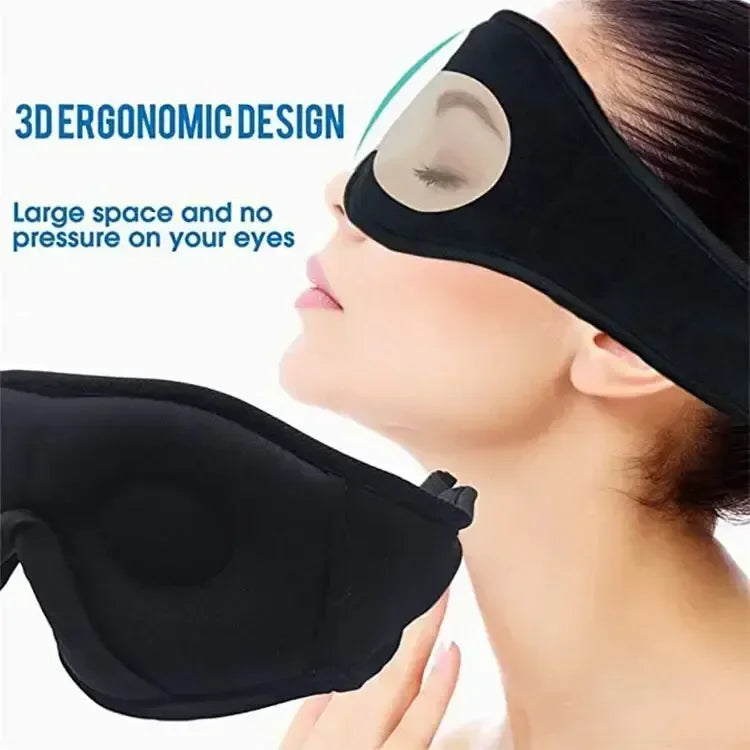 3D Eye Mask Bluetooth Music Play Sleeping Headphones with Built-in HD Speaker Mask For Sleep Headphones Wireless Air Travel 5.0
