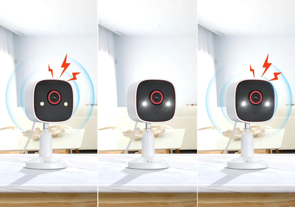 Jennov Outdoor/Indoor Security Cameras 2K HD Wireless WiFi Color Night Vision IP66 Waterproof Pet Dog Cat Baby Monitor Camera