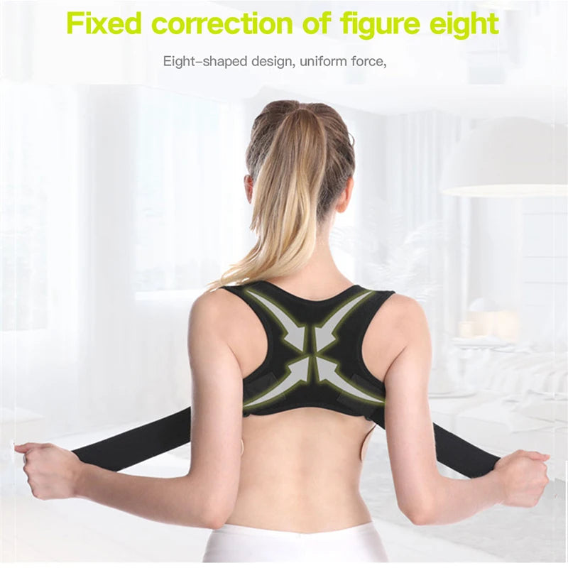 Adjustable Posture Corrector  Back Brace Shoulder Support Corrector Prevention Humpback Back Health Care