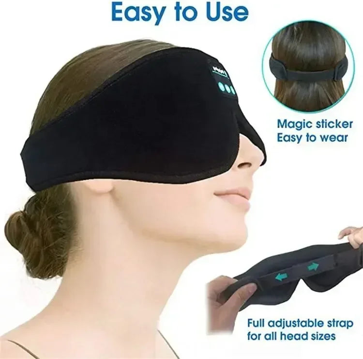 3D Eye Mask Bluetooth Music Play Sleeping Headphones with Built-in HD Speaker Mask For Sleep Headphones Wireless Air Travel 5.0